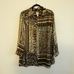 Chico's Woman's Blouse Size 2p